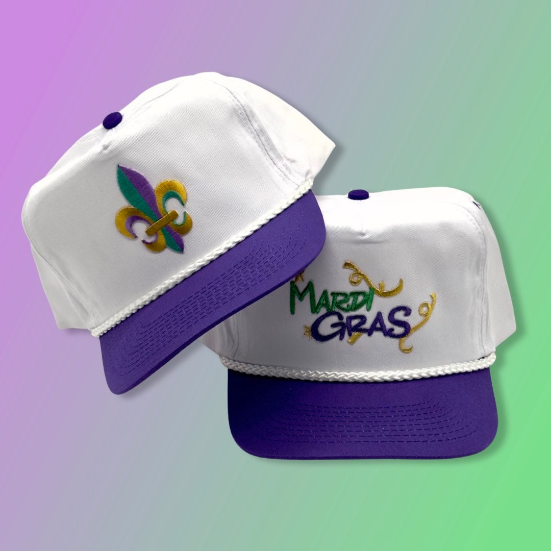 mardi gras snapback hat