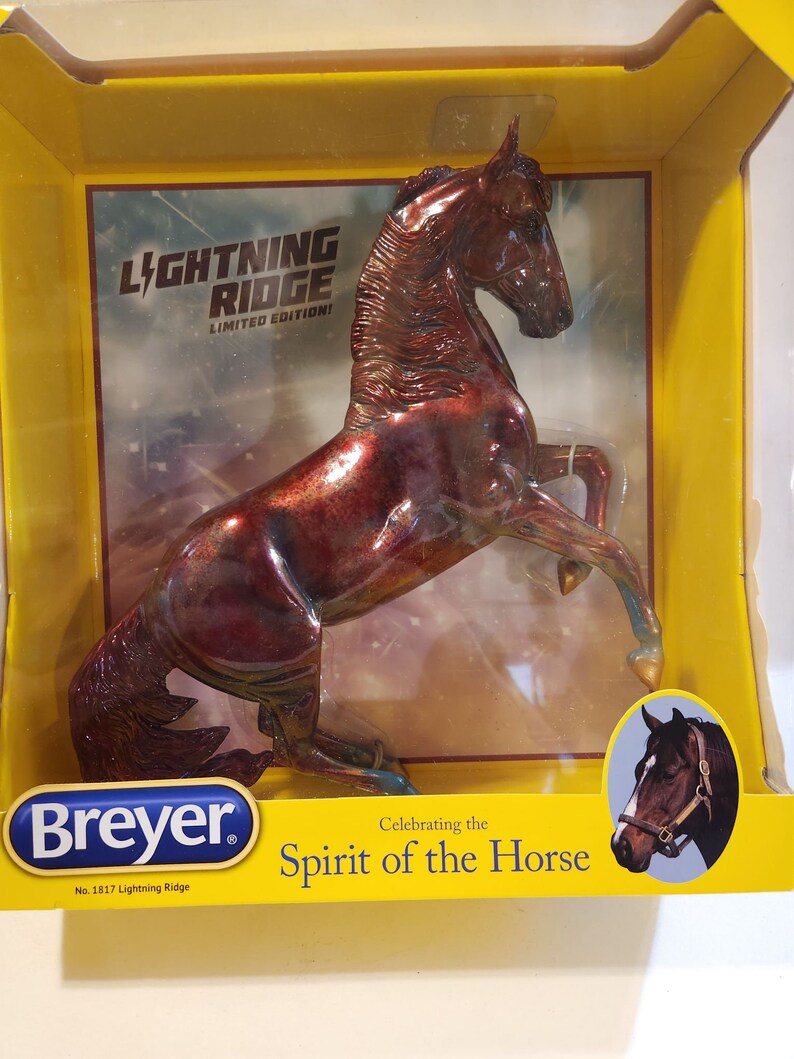 Breyer Limited Edition Retired Decorator horse! Beautiful shops dark red, gold blue NICE NIB
