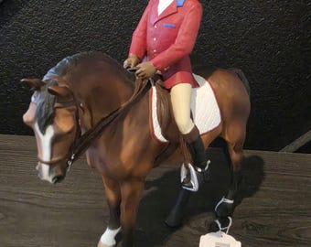Vintage North Light Huntsman on Horse Rider NIB opened Figurine