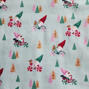 Gnomes Christmas Cotton Fabric