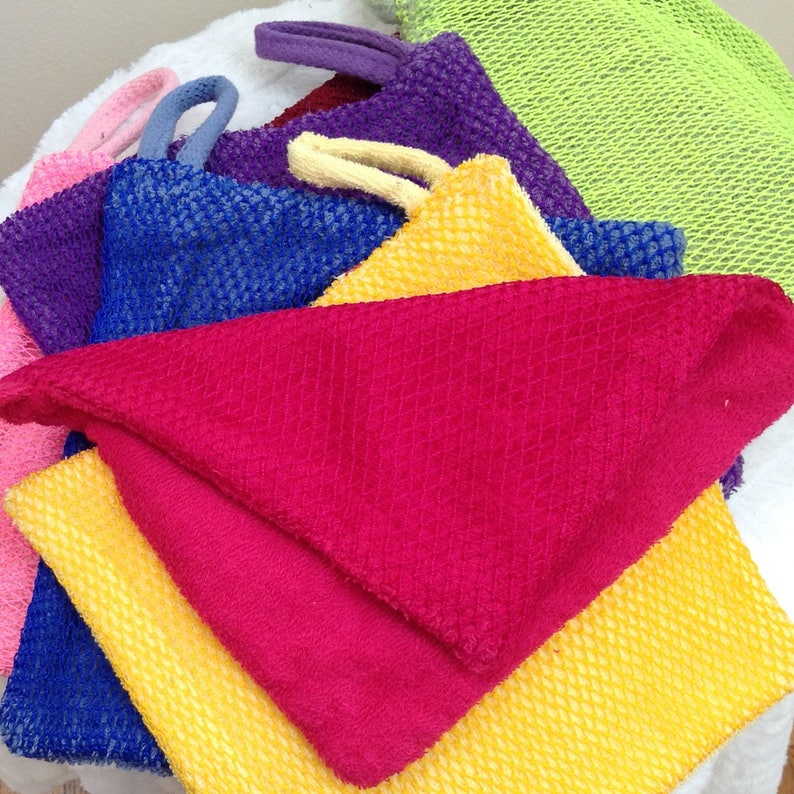 Washcloth. Exfoliating net washcloth. Travel washcloth. Gift Etsy