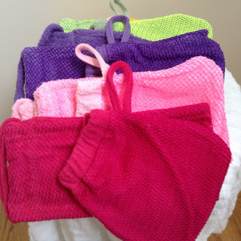 Exfoliating net bath washcloth mitt. Christmas gift African Etsy