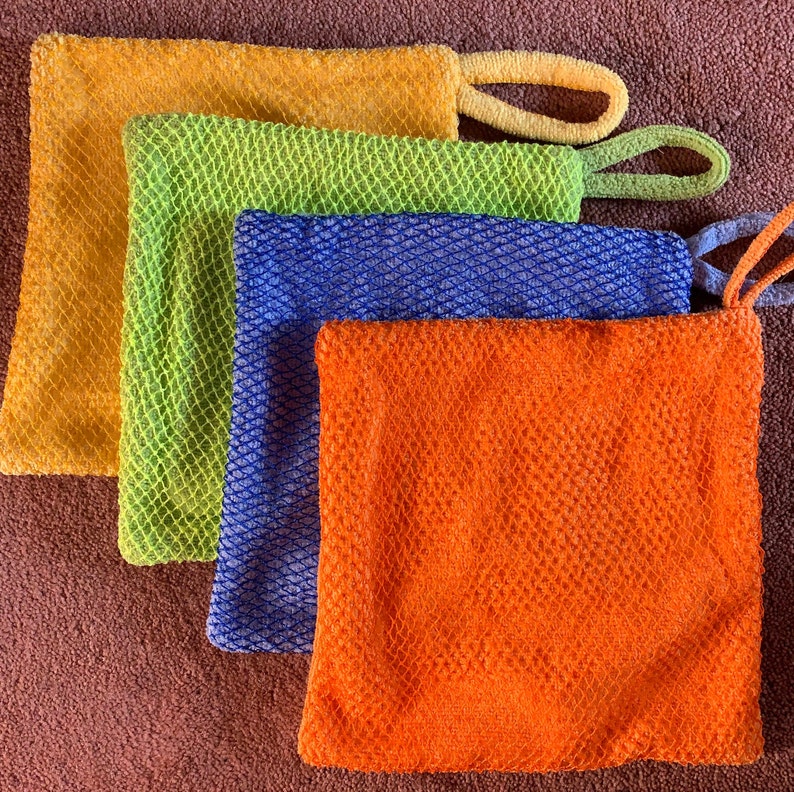 Microfiber Travel Washcloth. Exfoliating Net Travel Sponge Gift Set