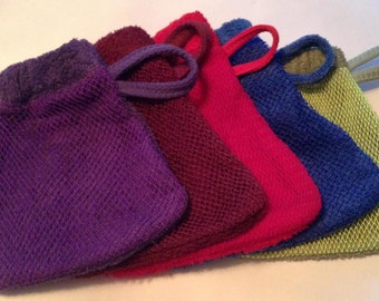 Exfoliating net bath washcloth mitt Gift for all occations African nylon net washcloth.