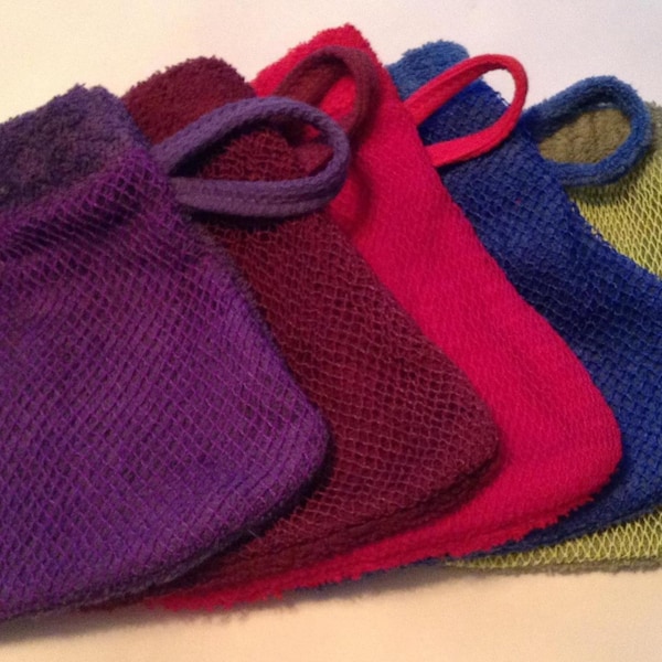 Exfoliating net bath washcloth mitt Gift for all occations African nylon net washcloth.