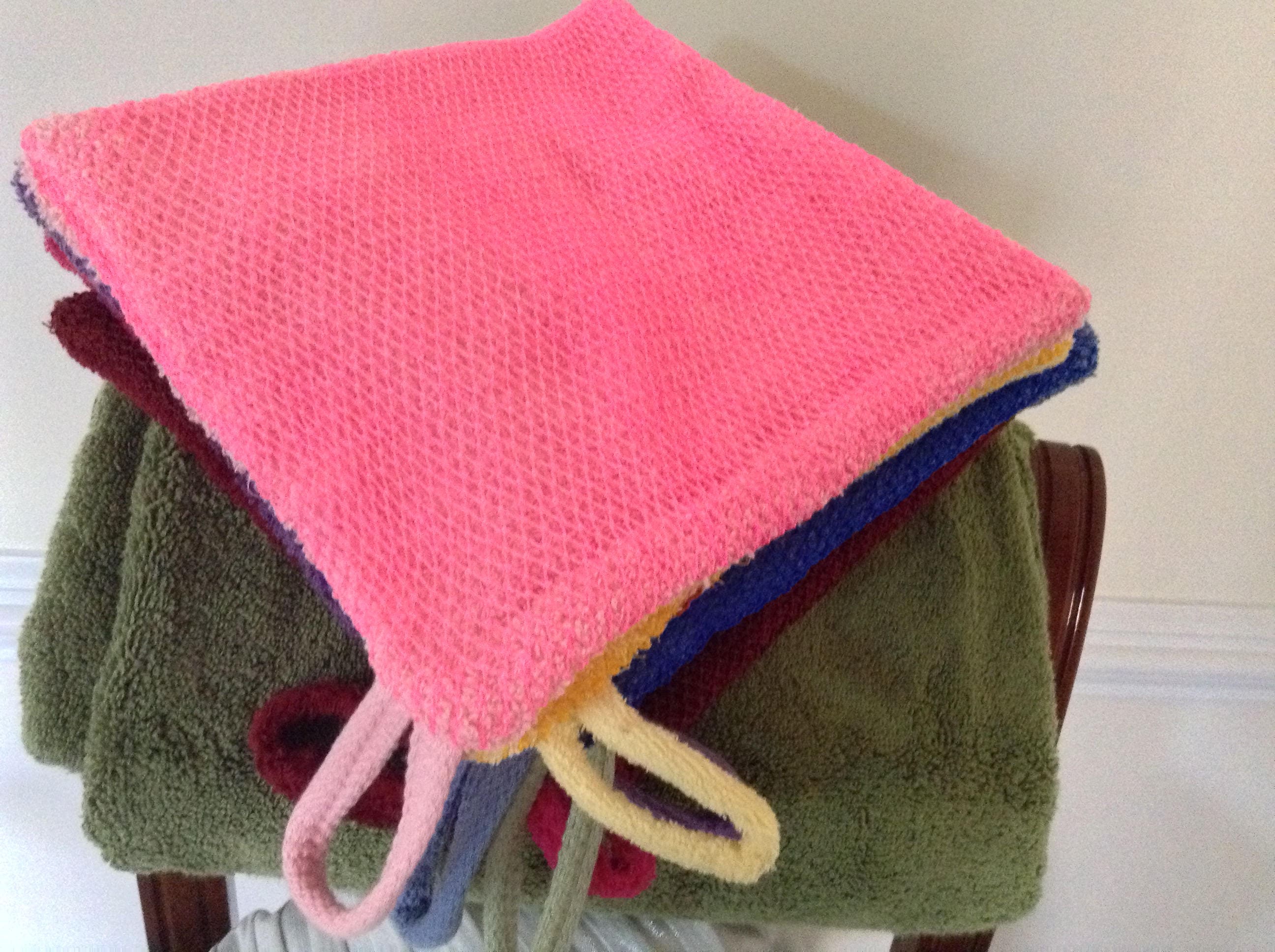 Washcloth. Exfoliating double sided net washcloth. Travel Etsy