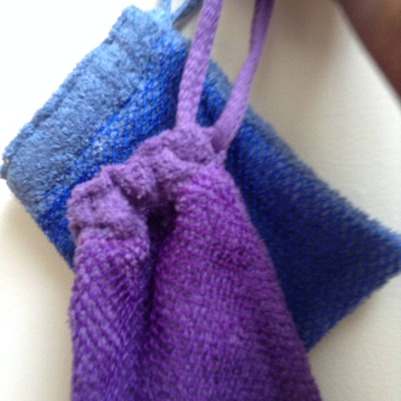 Soap Saver Pouch and Exfoliating Washcloth Mitt. Great Holiday Etsy
