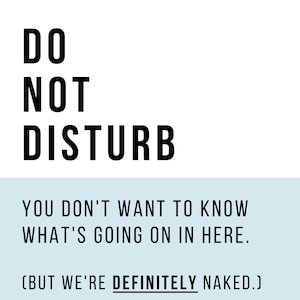 Do Not Disturb/Welcome To Join Doublesided Door Hanger Threesome Freaky  Kinky Sex