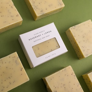 Rosemary + Lemon - Handmade Natural Bar Soap