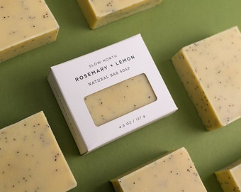 Rosemary + Lemon - Handmade Natural Bar Soap