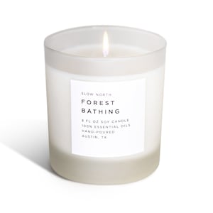 Forest Bathing - Natural Soy Candle with 100% Essential Oils
