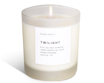 Twilight - Non Toxic Candle made with Essential Oils and Soy Wax