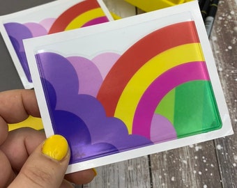 Rainbow Adhesive Pocket