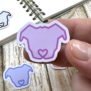 Stylized Pit Bull Head Matte Die Cut Sticker Set, Multiple Color Dog Decals image 9