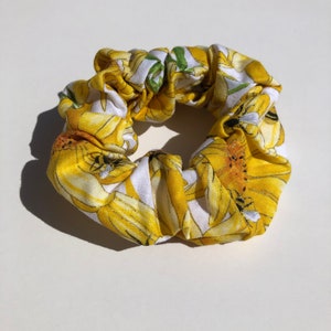 Yellow Scrunchie with Wide Elastic