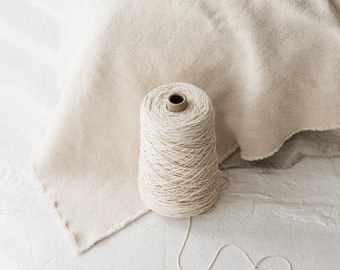 Raw White Cotton Blankets. Extra-Heavy Cotton Fabric 800 gsm, Woven in Lithuania. Soft Baby Blankets, Throws. Natural European Product