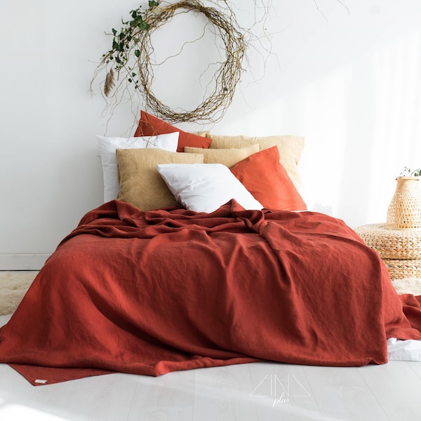 Linen Coverlet Etsy