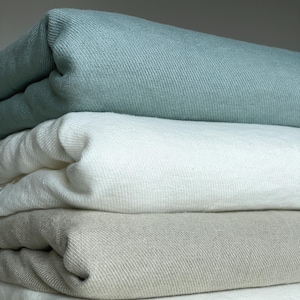 LINOTWILLA Linen Fabric by Yard, Meter. Double Width 118 inch. Pre-washed Heavy Italian Linen 300 gsm, 400 gsm. Fabric for Curtains, Bedding image 2