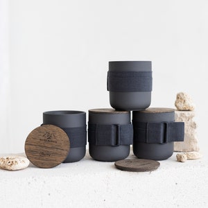 VELA Perfumada NEGRA: Glamour, Unidad, Fortuna, Sueño. Vela de Cera Vegetal 280g / 10oz. Regalo de lujo. aroma de hombre