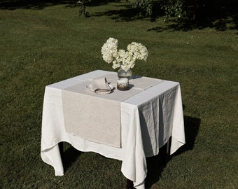 Linen Table Runner in 16 Colors, Soft Medium Weight Linen SOFTA, Handmade in Lithuania