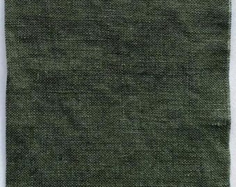 Juego de funda nórdica de lino en verde oscuro / Lino italiano de peso medio prelavado MIDILINO / Ropa de cama hecha a mano en Lituania