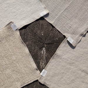 Absorbent Natural Washcloth 15x15&quot;, 10x10&quot;, 7x9&quot;. Reusable Kitchen, Bath Wipes. Superheavy Linen, Hemp, Terry, Mesh Towels.Made in Lithuania