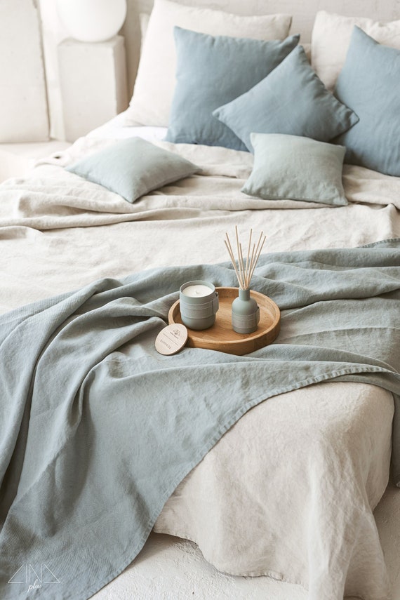 Heavy linen blanket shop