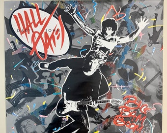 Original Vintage Poster Daryl Hall & John Oates Music Memorabilia