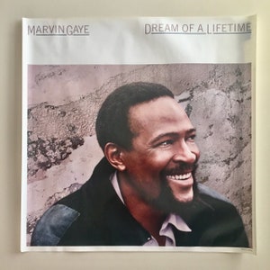 Marvin GAYE * Promo Poster * Dream of a Lifetime * Vintage * Original * 23x23 * 1985 * Collectible