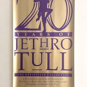 JETHRO TULL * Promo Poster * 20 Jahre Jethro Tull * Vintage * Original * 1988 * 12&quot;x24&quot; * Sammlerstück