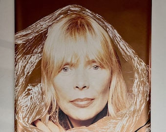 Joni MITCHELL * Promo Poster * Night Ride Home * Gold Draped * Vintage * Original * 1991 * 20.5x35 * Collectible