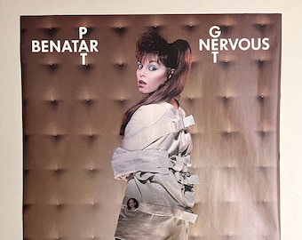 Pat BENATAR * Promo Poster * Get Nervous * Vintage * Original * 1982 * Collectible * 22"x34"
