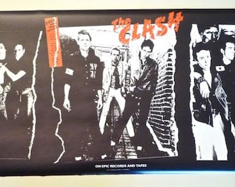 The CLASH * Promo Poster * Amer Rel of 1st Album * 40x18 * 1979 * Vintage * Original * RARE * Collectible