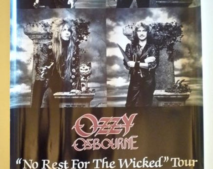 ozzy osbourne concert poster