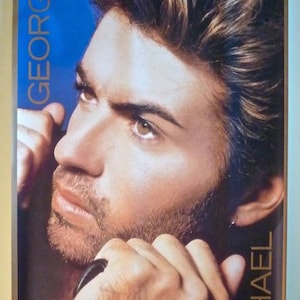 George MICHAEL * Promo Poster * Faith Era * Vintage * Original * 24x36 * 1987 * RARE