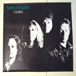 VAN HALEN * Promo Poster * OU812 * Vintage Original * 1988 * 27x27 * Eddie, Alex, Sammy, and Michael * Collectible