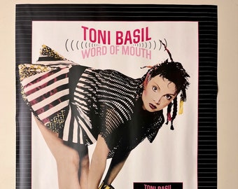 Toni BASIL * Promo Poster * Word of Mouth * Vintage * Original * 1982 * 22x34 * Collectible