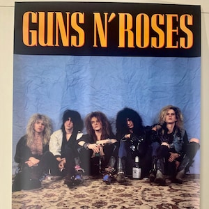 GUNS N' ROSES * Promo Poster * Appetite For Destruction * Vintage * Original * 1987 * 23"x35" * Coleccionable