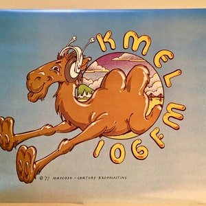 KMEL * Promo Lithograph * 106FM * San Francisco * Victor Moscoso * Vintage * Original * Tea Lautrec * 28x22 * 1977 * Collectible