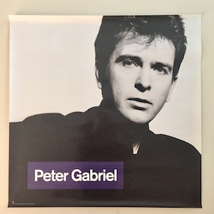 Peter GABRIEL * Cartel de promoción * Así * Vintage * Original * 30x30 * 1986 * Lluvia roja * Martillo * Coleccionable