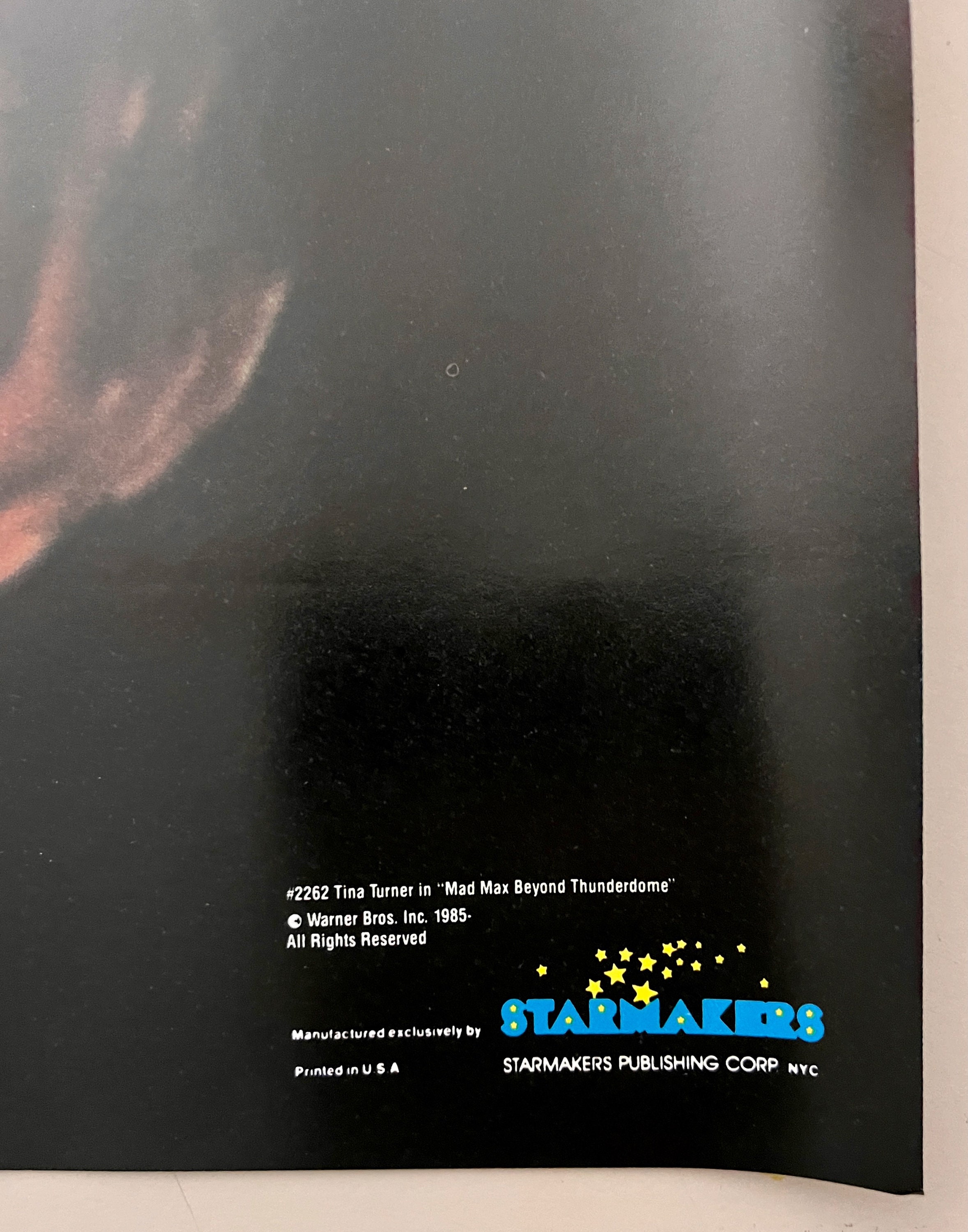 Tina TURNER * Movie Poster * Mad Max Beyond Thunderdome * Starmakers ...