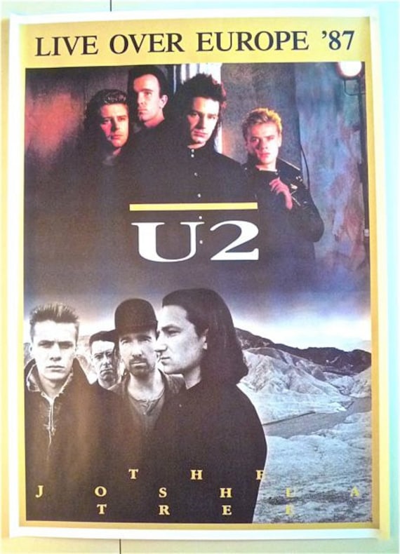 U2 JOSHUATREE USA TOUR 87's Tee 80's U2 JOSHUATREE USA TOUR