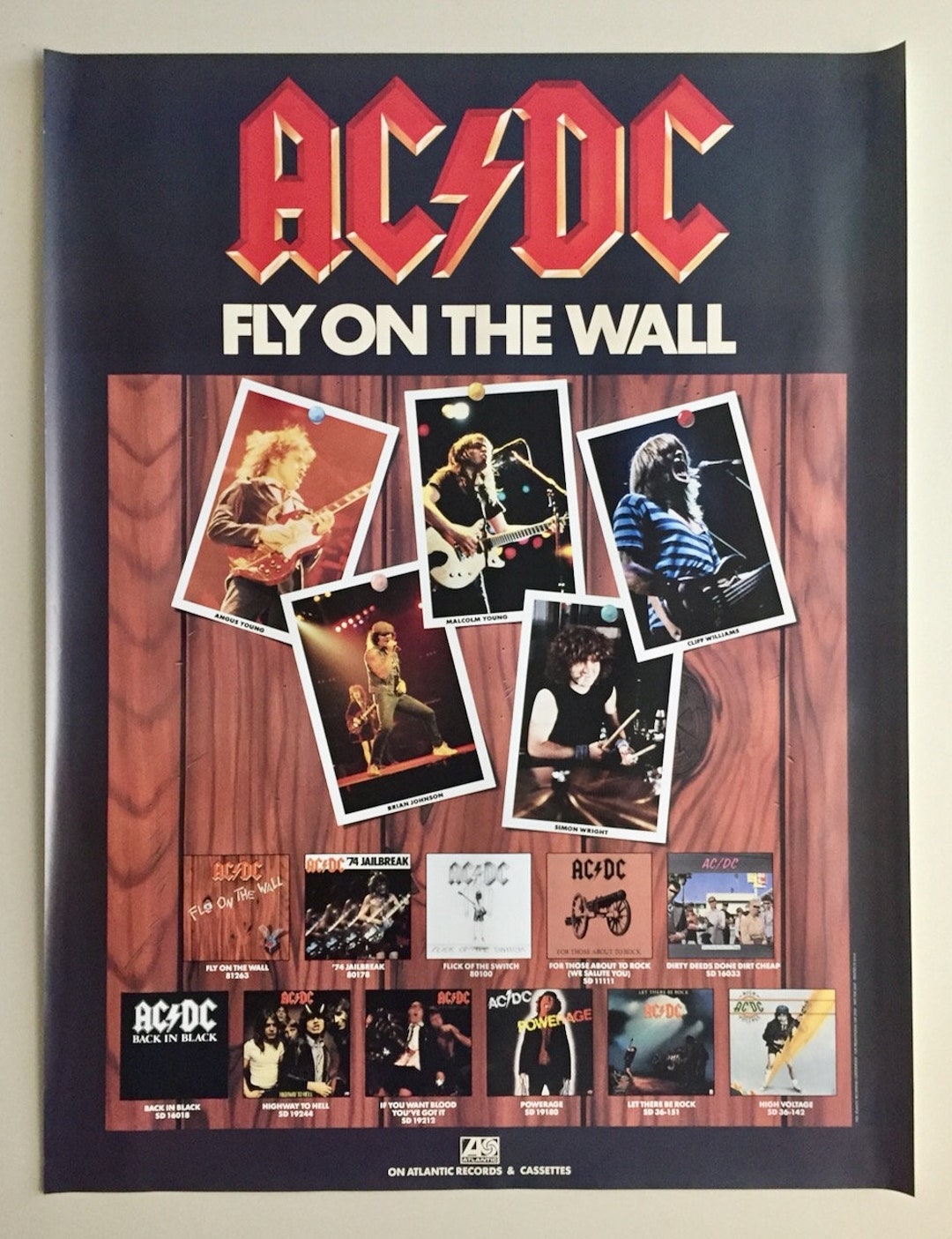 AC/DC - Jailbreak 1974  Rock music, Rock band posters, Band posters