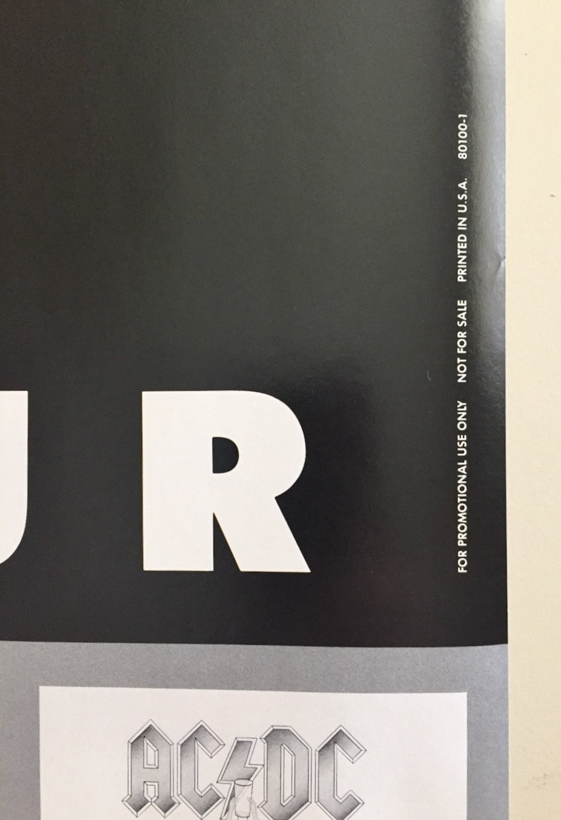 AC/DC Promo Poster on Tour Flick of the Switch Vintage - Etsy