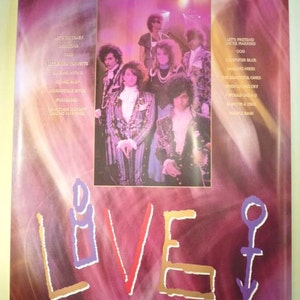 PRINCE * Promo Poster * 1985 * 27x37 * Vintage * Original * Promoting DVD of Live Performance in Syracuse, NY