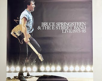 Bruce SPRINGSTEEN & E Street Band * Promo Poster * Live 1975-85 * 1986 * Vintage * Original * 36x36