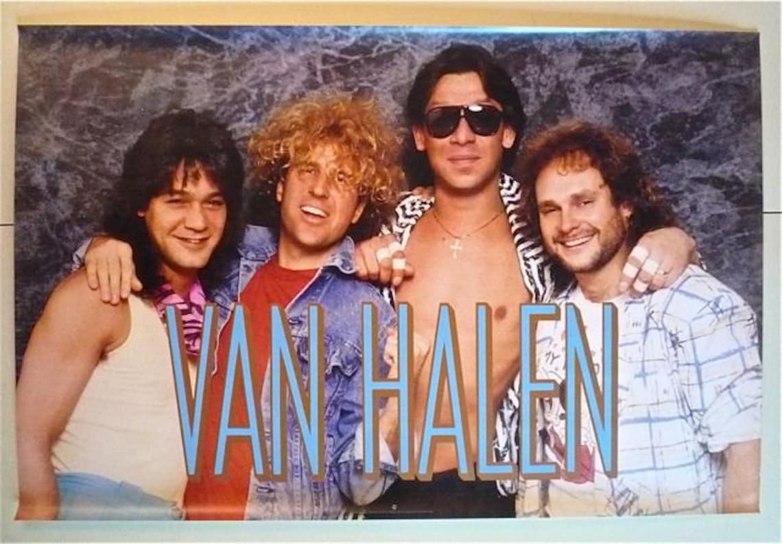 VAN HALEN Promo Poster 5150 Pic of Band 1986 Eddie Etsy