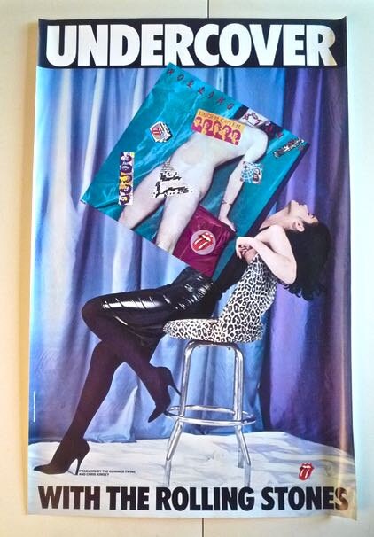 ROLLING STONES * Promo Poster * Undercover * 1983 * 23x36