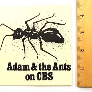ADAM & THE ANTS * Sticker * Promo Sticker * 1980s * Collectible