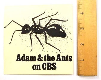 ADAM & THE ANTS * Sticker * Promo Sticker * 1980s * Collectible